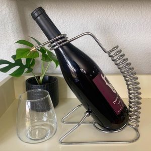 Mid Century Chrome Wine Caddy